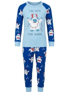 Munki Munki Kids' Xmas Fitted Two-Piece Pajamas - size 3 - NWT